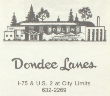 Dondee Lanes - Vintage Yearbook Ad